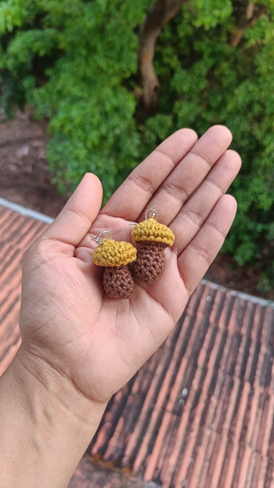 Mini Mushroom Earrings