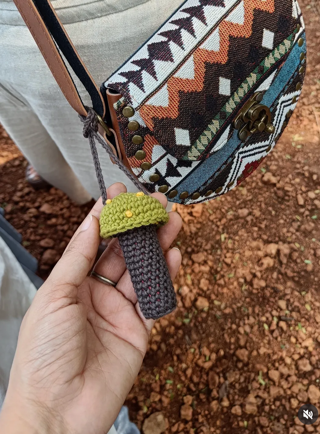 Hanging Mushroom Mini Bag