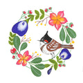 Bulbul, Blue Pea, & Frangipani