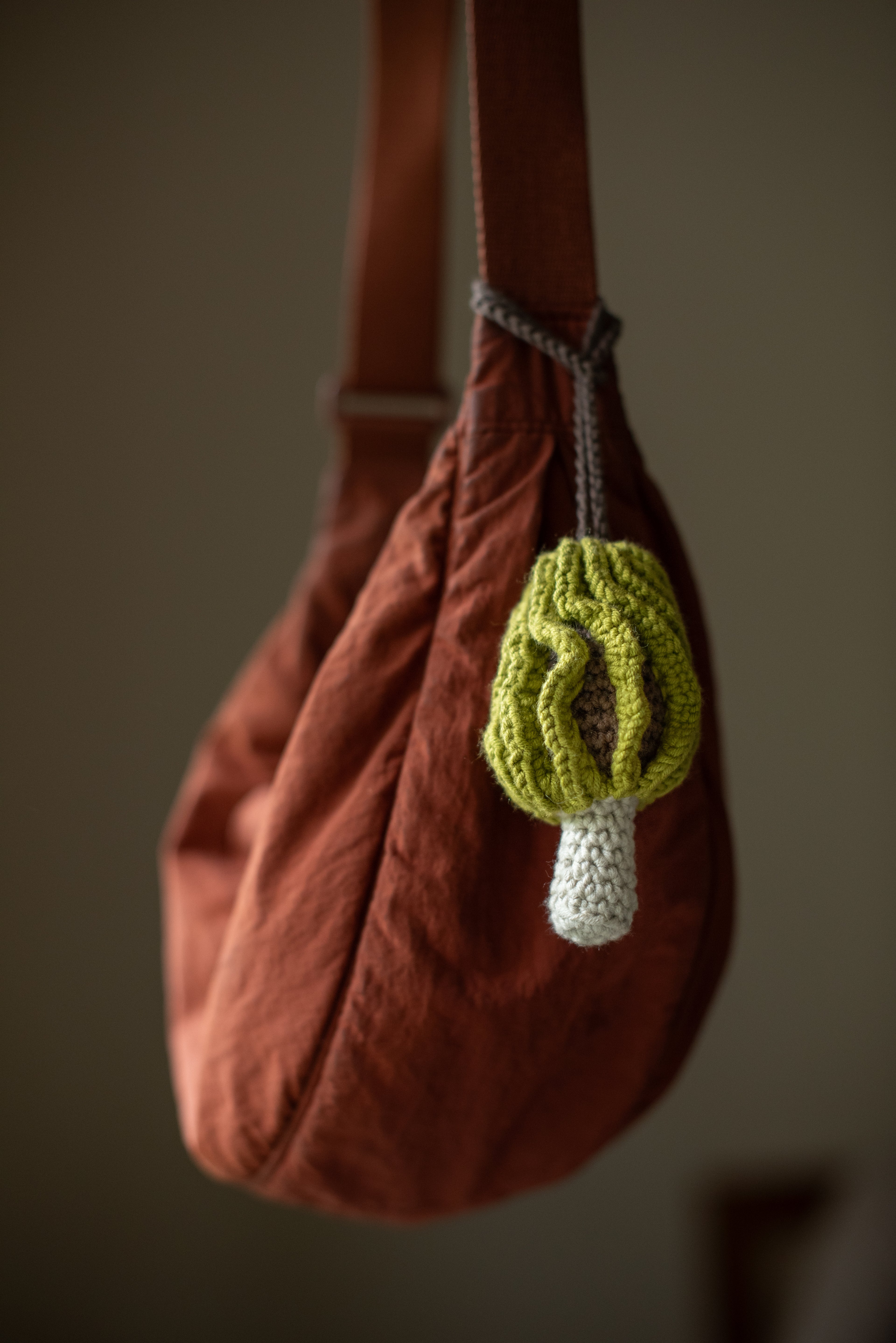 Morel Mushroom Bag Charm