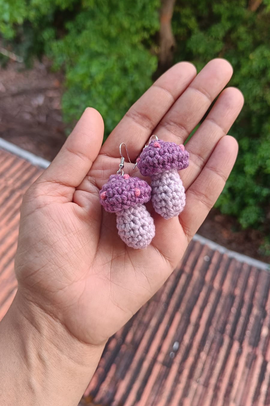 Mini Mushroom Earrings